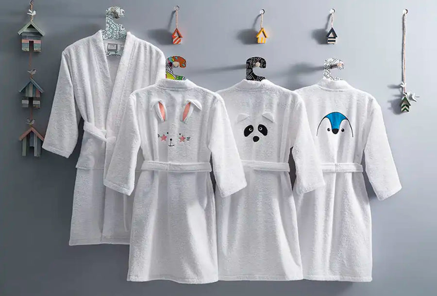 Pingu Kimono Collar Bathrobe (3-4 Years)