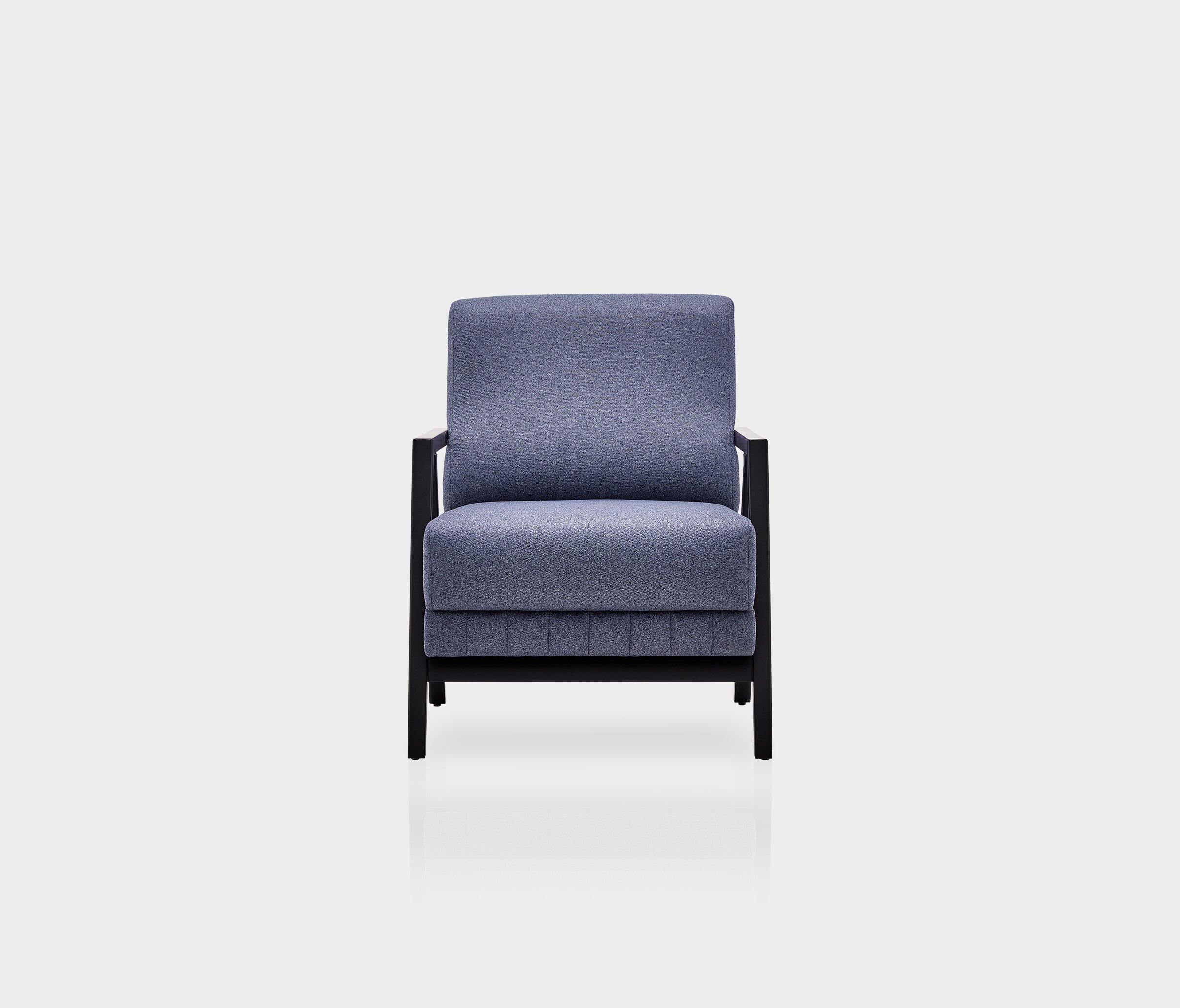 Pavia Armchair, Velvet Textured, 11802 Navy Blue - Image 4