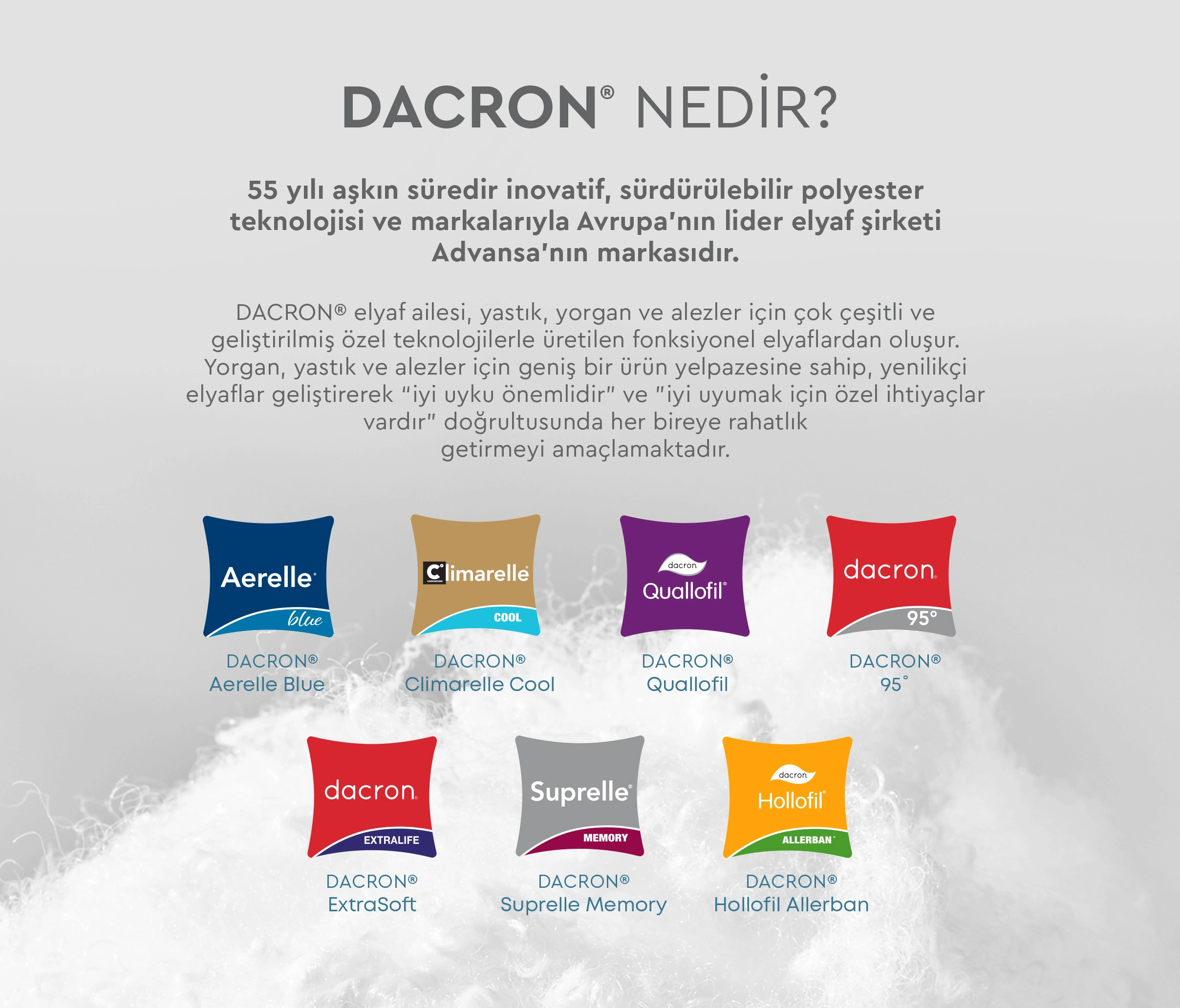 DACRON AERELLE BLUE PILLOW 600 GR 50X70 - Image 3