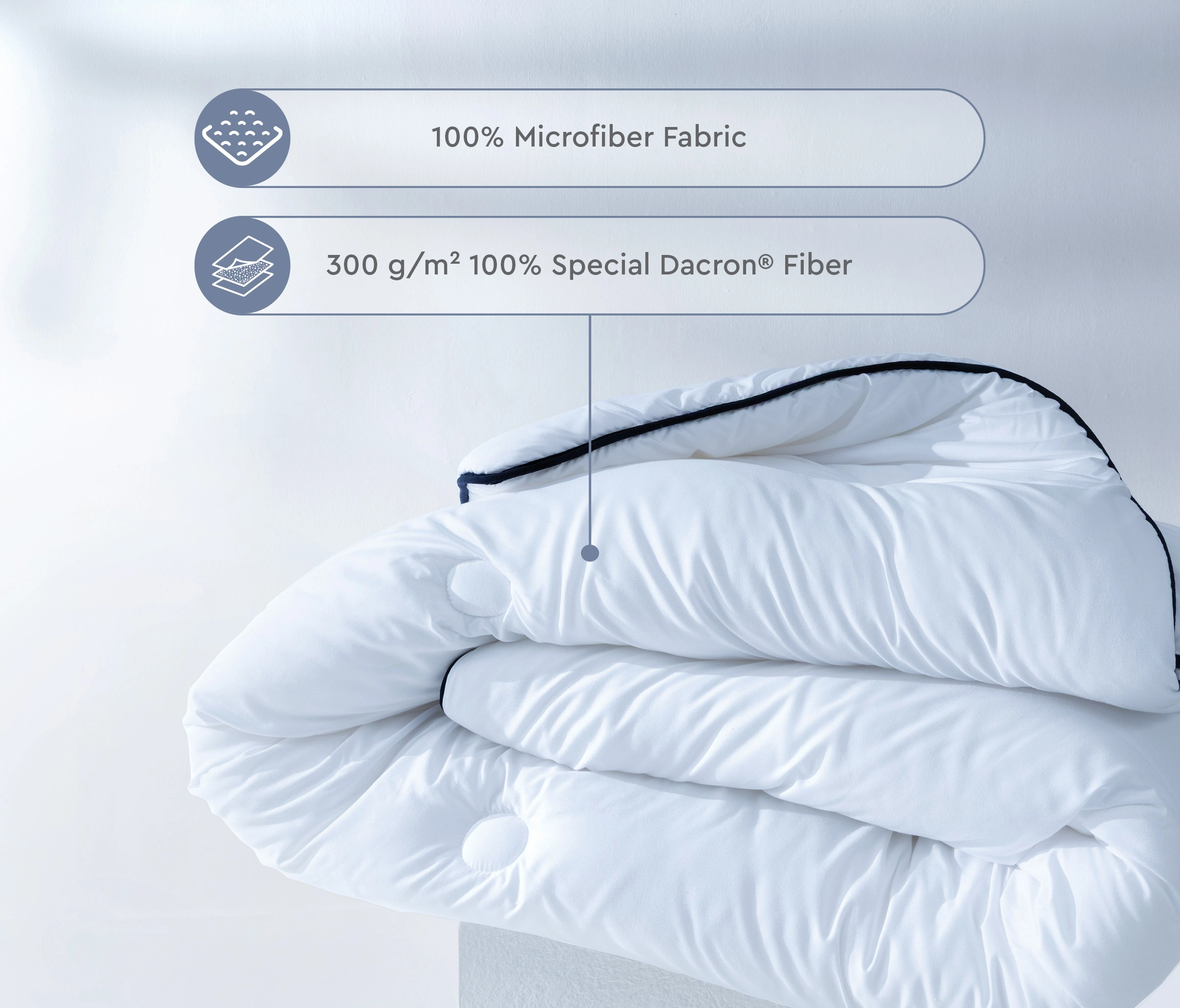 155X215 DACRON MICROFIBER QUILT - Image 5